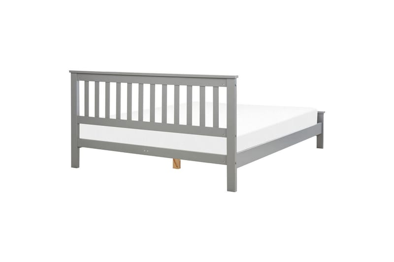 Seng med lamellbunn Mayenne - Grå, 160x200 cm - Møbler - Senger - Sengeramme & sengestamme