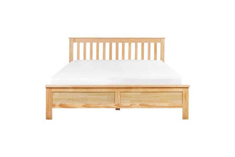 Seng med lamellbunn Mayenne - Lyst tre, 140x200 cm - Møbler - Senger - Sengeramme & sengestamme