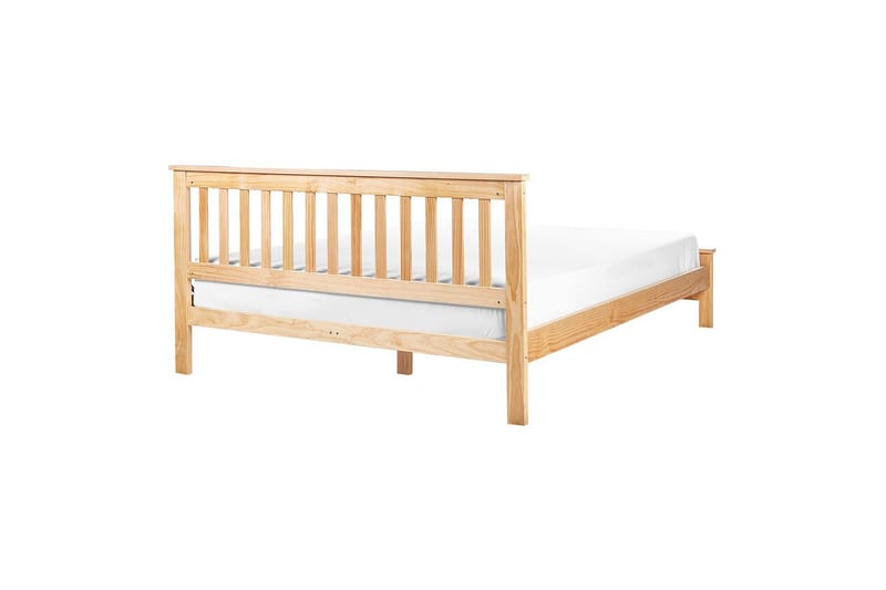 Seng med lamellbunn Mayenne - Lyst tre, 140x200 cm - Møbler - Senger - Sengeramme & sengestamme
