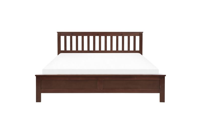 Seng med lamellbunn Mayenne - Mørkt tre, 180x200 cm - Møbler - Senger - Sengeramme & sengestamme