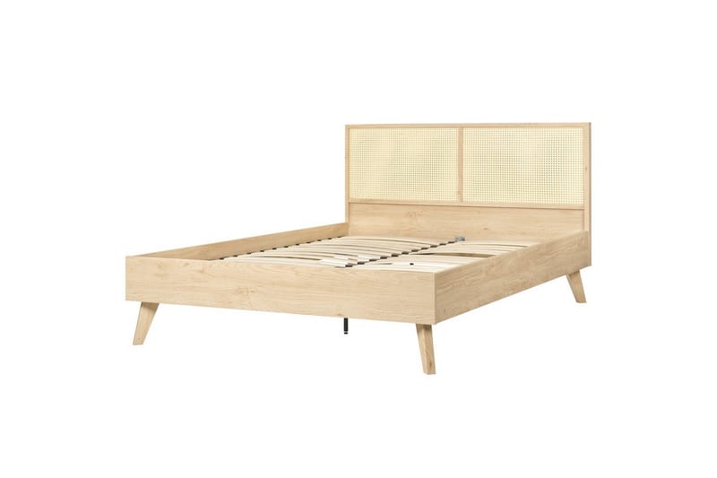 Seng med lamellbunn Monpazier - Lyst tre, 140x200 cm - Møbler - Senger - Sengeramme & sengestamme