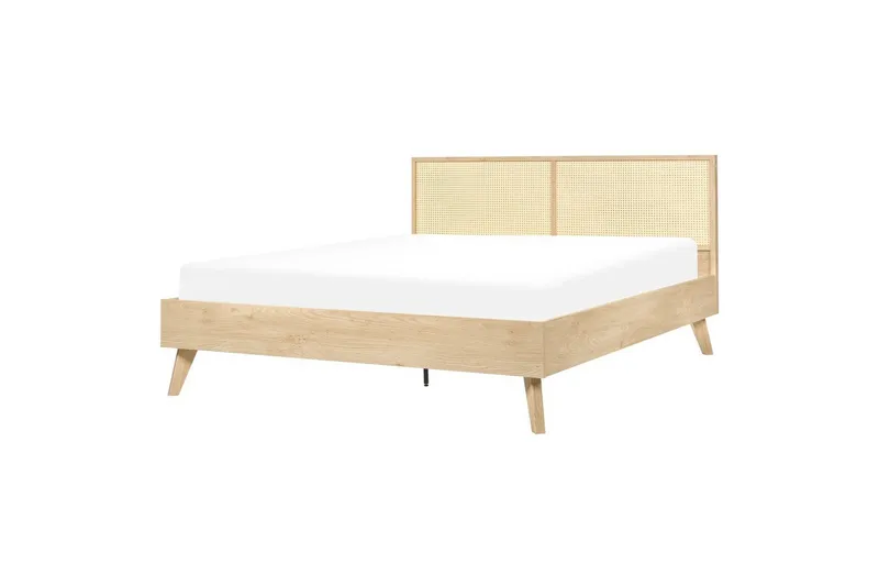 Seng med lamellbunn Monpazier - Lyst tre, 160x200 cm - Møbler - Senger - Sengeramme & sengestamme