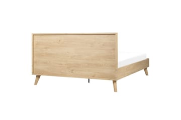Seng med lamellbunn Monpazier - Lyst tre, 160x200 cm - Møbler - Senger - Sengeramme & sengestamme