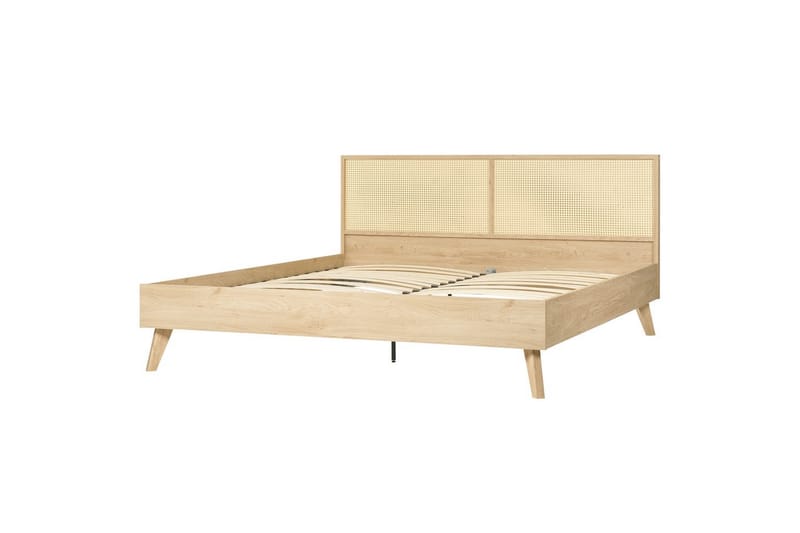 Seng med lamellbunn Monpazier - Lyst tre, 180x200 cm - Møbler - Senger - Sengeramme & sengestamme
