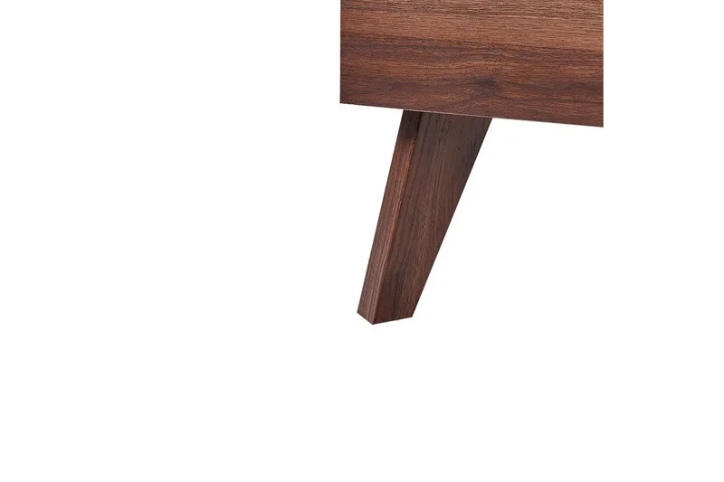 Seng med lamellbunn Monpazier - Mørkt tre, 140x200 cm - Møbler - Senger - Sengeramme & sengestamme