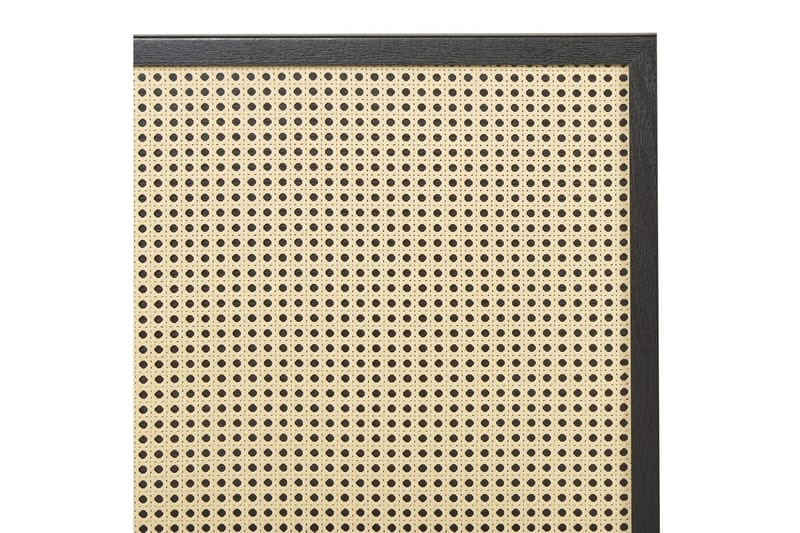 Seng med lamellbunn Monpazier - Svart, lyst tre, 140x200 cm - Møbler - Senger - Sengeramme & sengestamme