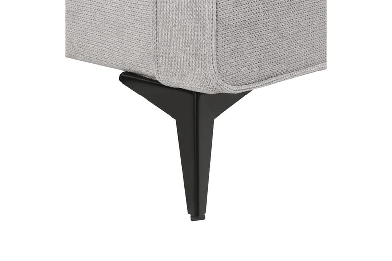 Seng med lamellbunn Valognes - Grå, svart, 160x200 cm - Møbler - Senger - Sengeramme & sengestamme