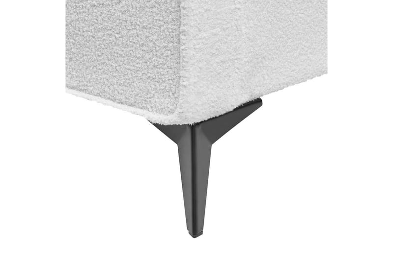 Seng med lamellbunn Valognes - Hvit, Svart, 160x200 cm - Møbler - Senger - Sengeramme & sengestamme