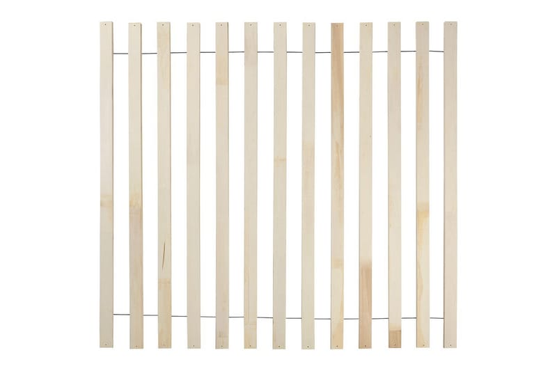 Seng med lamellbunn Valognes - Kremhvit, Svart, 160x200 cm - Møbler - Senger - Sengeramme & sengestamme