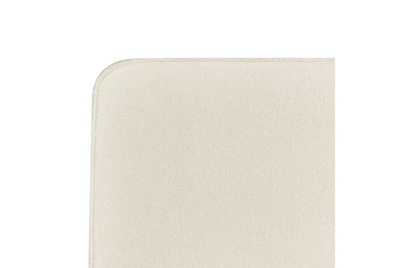 Seng med lamellbunn Valognes - Kremhvit, Svart, 160x200 cm - Møbler - Senger - Sengeramme & sengestamme