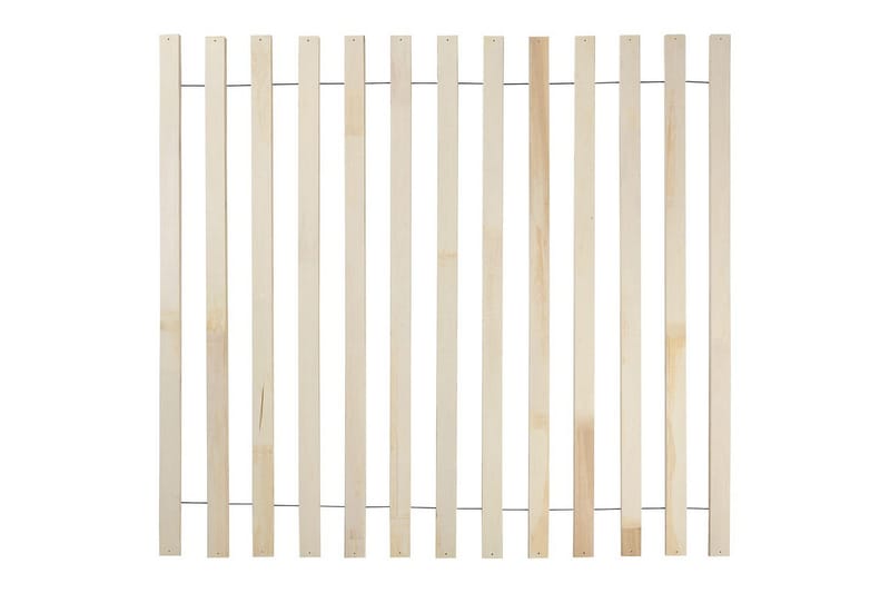 Seng med lamellbunn Valognes - Kremhvit, Svart, 160x200 cm - Møbler - Senger - Sengeramme & sengestamme