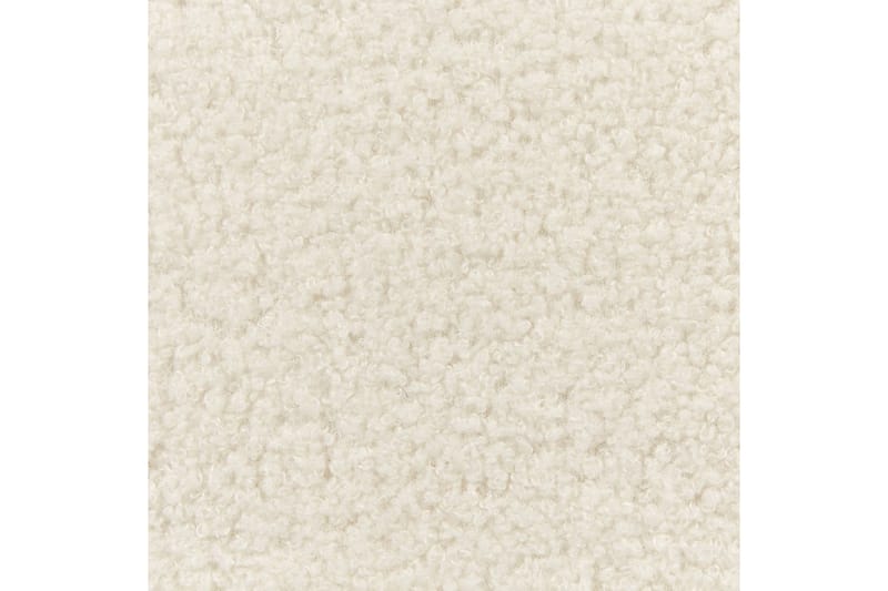 Seng med lamellbunn Valognes - Kremhvit, Svart, 180x200 cm - Møbler - Senger - Sengeramme & sengestamme