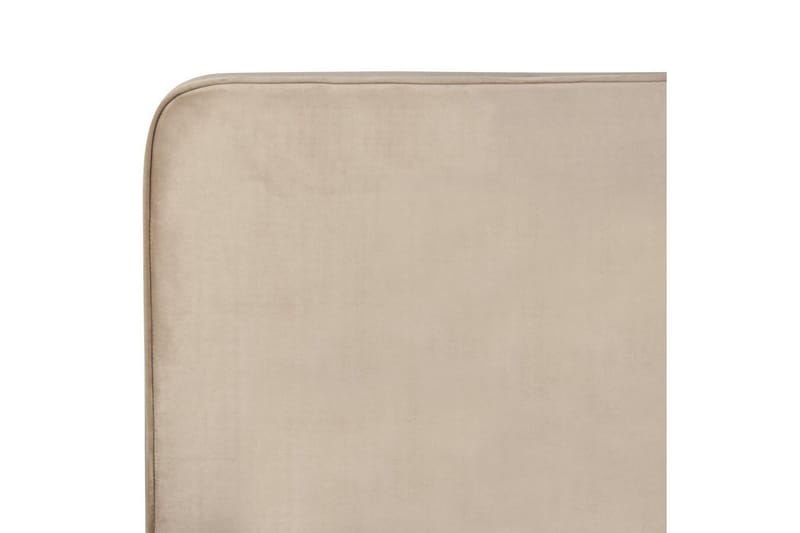 Seng med lamellbunn Valognes - Taupe, svart, 160x200 cm - Møbler - Senger - Sengeramme & sengestamme