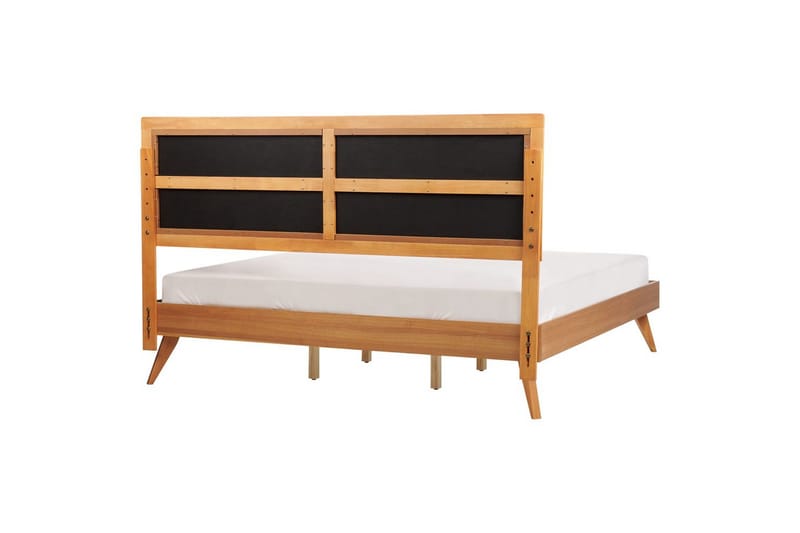 Seng med lamellbunn Poissy - Lyst tre, beige, 180x200 cm - Møbler - Senger - Sengeramme & sengestamme