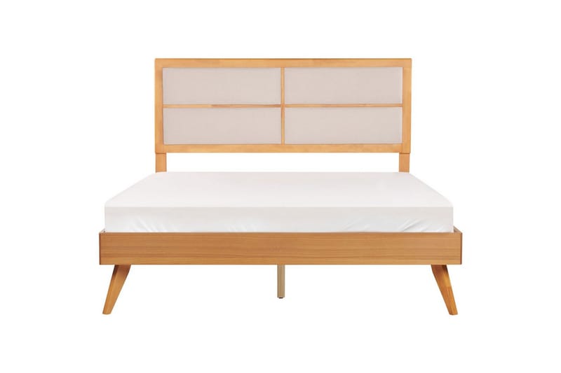 Seng med lamellbunn Poissy - Lyst tre, beige, 160x200 cm - Møbler - Senger - Sengeramme & sengestamme