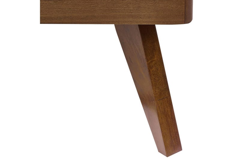 Seng med lamellbunn Poissy - Mørkt tre, beige, 180x200 cm - Møbler - Senger - Sengeramme & sengestamme