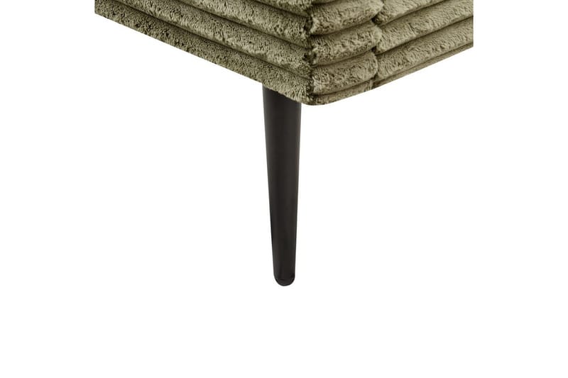 Seng med lamellram Flayat - Grønn, Svart, 140x200 cm - Møbler - Senger - Sengeramme & sengestamme