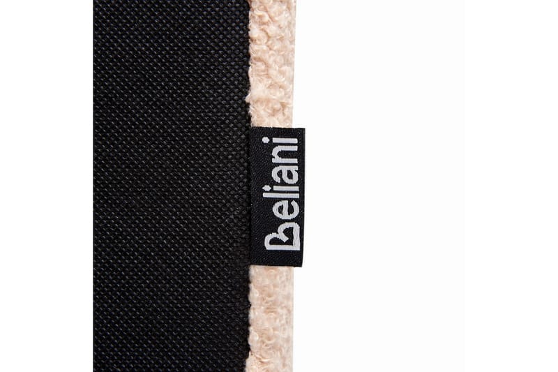 Seng med lamellramme Albi - Beige, svart/Bouclé, 140x200 cm - Møbler - Senger - Sengeramme & sengestamme