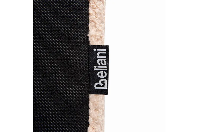 Seng med lamellramme Albi - Beige, svart/Bouclé, 180x200 cm - Møbler - Senger - Sengeramme & sengestamme