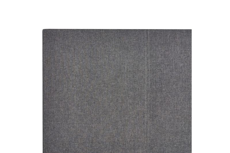 Seng med lamellramme Albi - Grå, svart/Polyester, 140x200 cm - Møbler - Senger - Sengeramme & sengestamme
