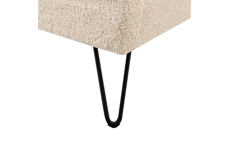 Seng med lamellramme Ambillou - Beige, svart, 160x200 cm - Møbler - Senger - Sengeramme & sengestamme