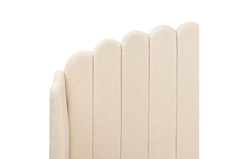 Seng med lamellramme Ambillou - Beige, svart, 180x200 cm - Møbler - Senger - Sengeramme & sengestamme