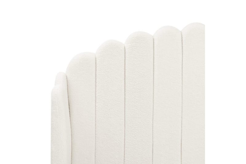 Seng med lamellramme Ambillou - Hvit, Svart, 180x200 cm - Møbler - Senger - Sengeramme & sengestamme