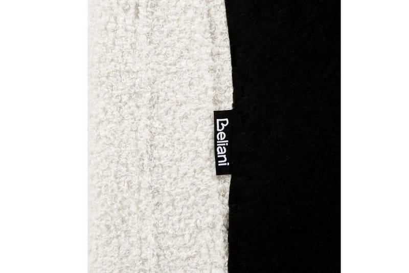 Seng med lamellramme Ambillou - Hvit, Svart, 180x200 cm - Møbler - Senger - Sengeramme & sengestamme