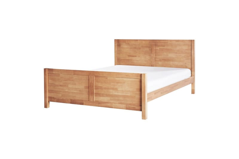 Seng med lamellramme Champagnat - Lyst tre, 160x200 cm - Møbler - Senger - Sengeramme & sengestamme