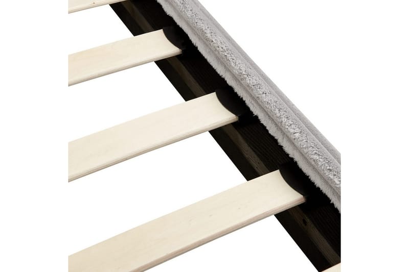 Seng med lamellramme Flayat - Grå, svart, 140x200 cm - Møbler - Senger - Sengeramme & sengestamme