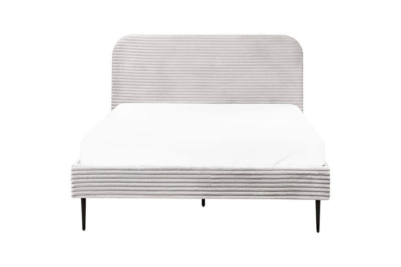 Seng med lamellramme Flayat - Grå, svart, 140x200 cm - Møbler - Senger - Sengeramme & sengestamme