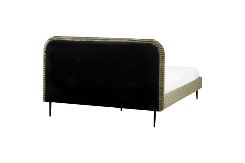 Seng med lamellramme Flayat - Grønn, Svart, 160x200 cm - Møbler - Senger - Sengeramme & sengestamme