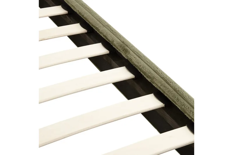 Seng med lamellramme Flayat - Grønn, Svart, 180x200 cm - Møbler - Senger - Sengeramme & sengestamme