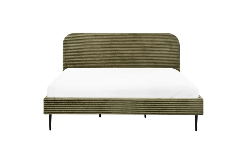 Seng med lamellramme Flayat - Grønn, Svart, 180x200 cm - Møbler - Senger - Sengeramme & sengestamme