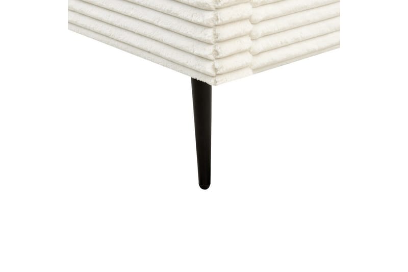 Seng med lamellramme Flayat - Hvit, Svart, 160x200 cm - Møbler - Senger - Sengeramme & sengestamme