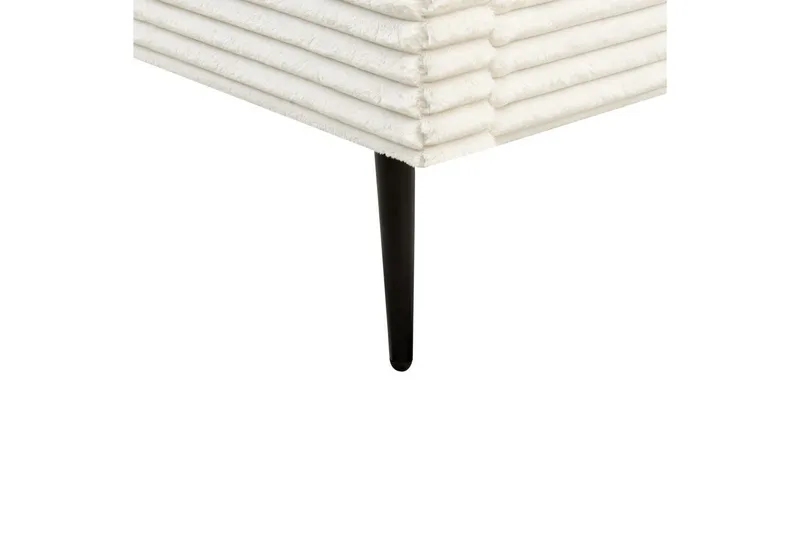 Seng med lamellramme Flayat - Hvit, Svart, 180x200 cm - Møbler - Senger - Sengeramme & sengestamme