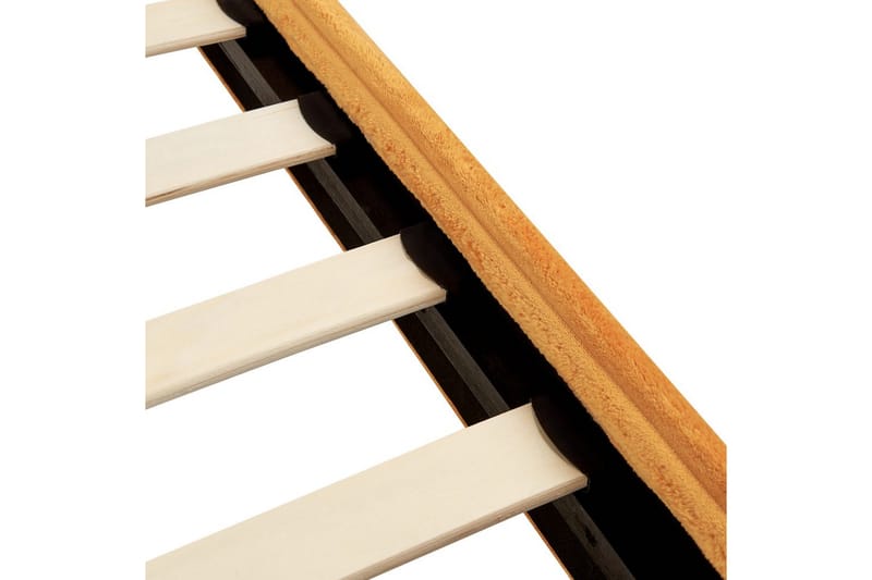 Seng med lamellramme Flayat - Oransje, svart, 160x200 cm - Møbler - Senger - Sengeramme & sengestamme