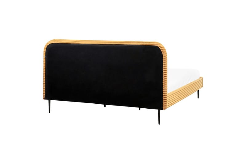 Seng med lamellramme Flayat - Oransje, svart, 180x200 cm - Møbler - Senger - Sengeramme & sengestamme