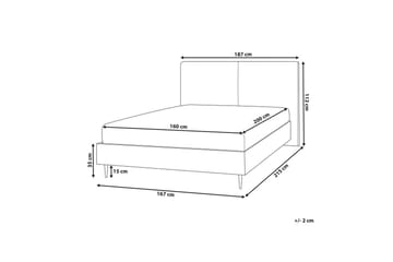 Seng med lamellramme Izernore - 160x200 cm - Møbler - Senger - Sengeramme & sengestamme