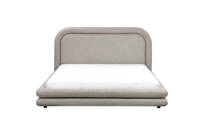 Seng med lamellramme Lavardens - Beige, svart, 160x200 cm - Møbler - Senger - Sengeramme & sengestamme