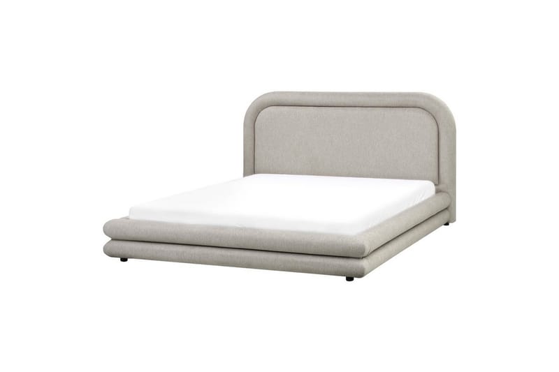 Seng med lamellramme Lavardens - Beige, svart, 160x200 cm - Møbler - Senger - Sengeramme & sengestamme