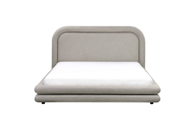 Seng med lamellramme Lavardens - Beige, svart, 160x200 cm - Møbler - Senger - Sengeramme & sengestamme