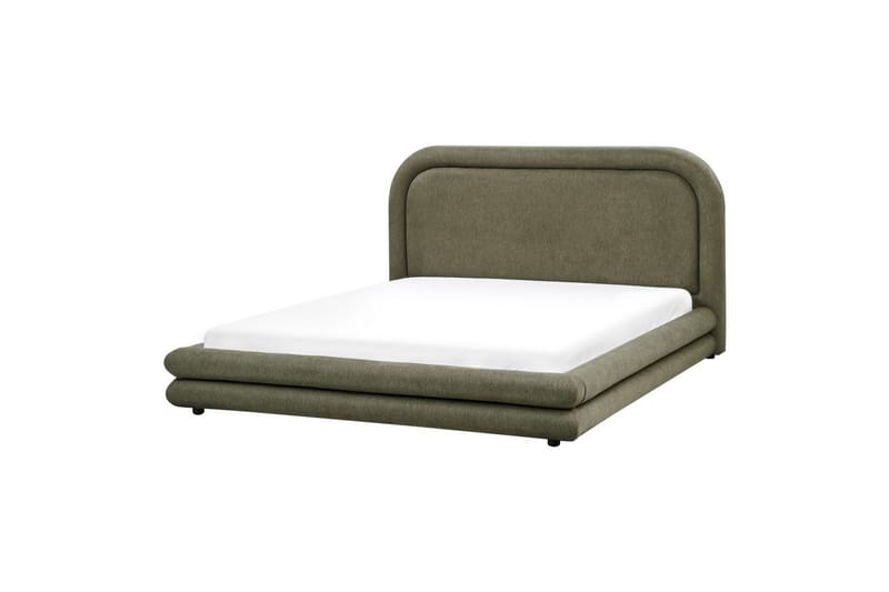 Seng med lamellramme Lavardens - Grønn, Svart, 160x200 cm - Møbler - Senger - Sengeramme & sengestamme