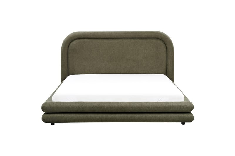 Seng med lamellramme Lavardens - Grønn, Svart, 160x200 cm - Møbler - Senger - Sengeramme & sengestamme