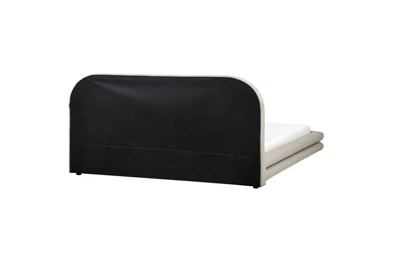 Seng med lamellramme Lavardens - Taupe, svart, 180x200 cm - Møbler - Senger - Sengeramme & sengestamme