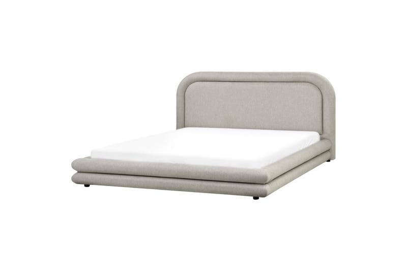 Seng med lamellramme Lavardens, Taupe, svart, 180x200 cm