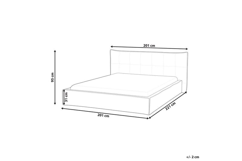 Seng med lamellramme Lestre - Grønn, svart, 160x200 cm - Møbler - Senger - Sengeramme & sengestamme