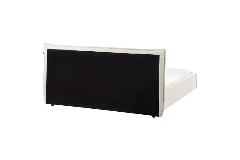 Seng med lamellramme Lestre - Hvit, Svart, 160x200 cm - Møbler - Senger - Sengeramme & sengestamme