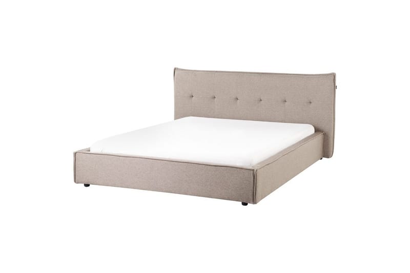 Seng med lamellramme Lestre - Taupe, svart, 160x200 cm - Møbler - Senger - Sengeramme & sengestamme