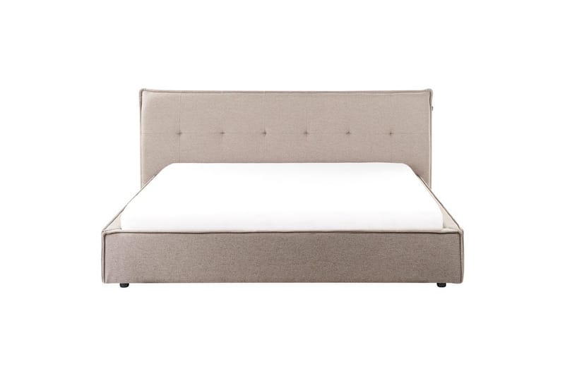 Seng med lamellramme Lestre - Taupe, svart, 180x200 cm - Møbler - Senger - Sengeramme & sengestamme